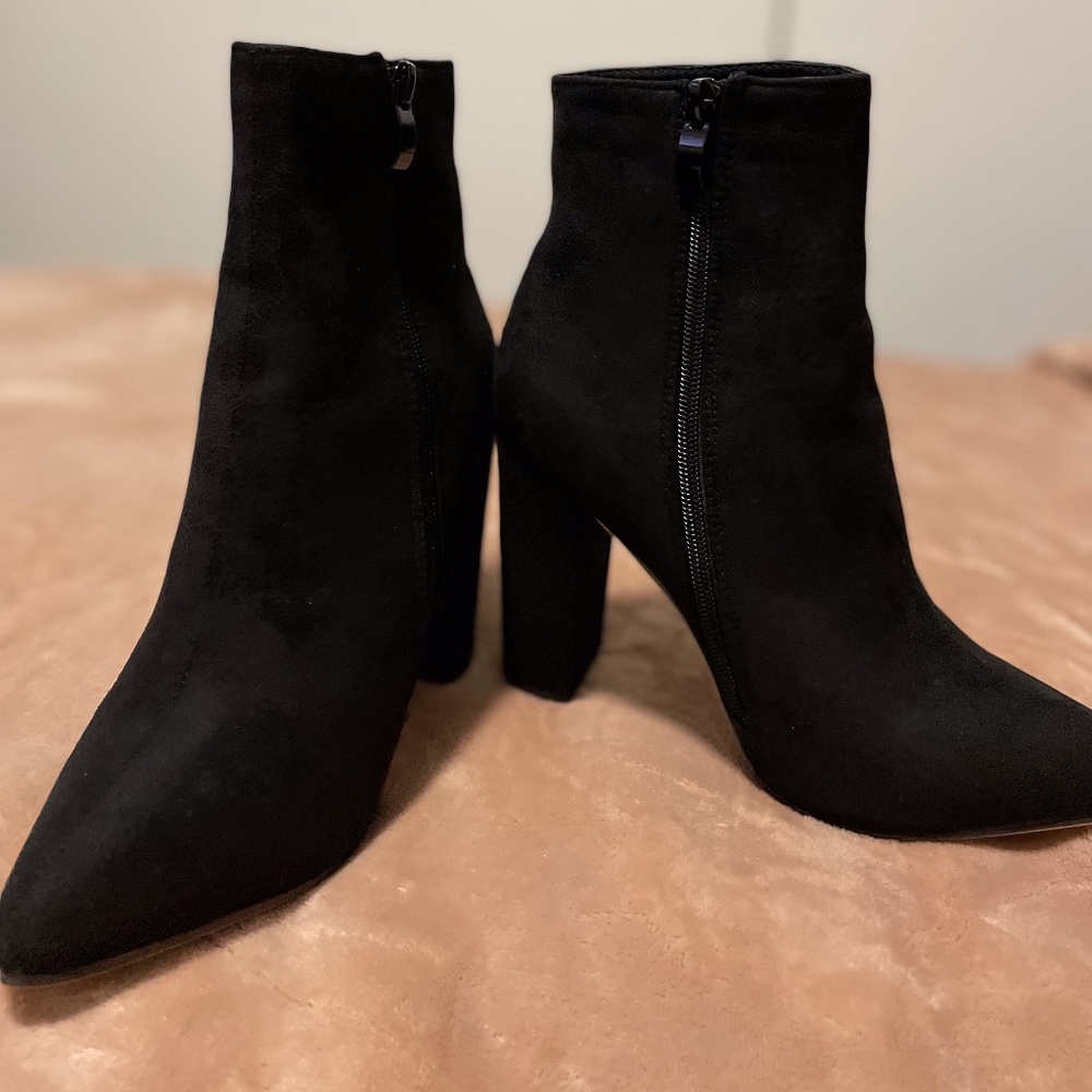 Shein Chunky Heeled Black Boots
